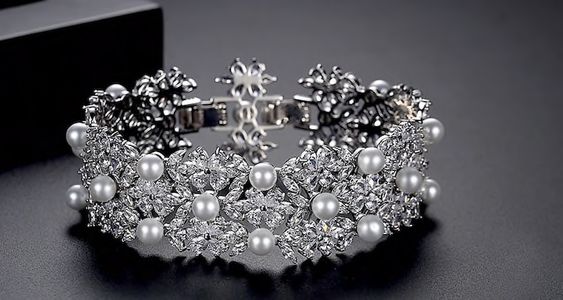 Bridal &amp; Wedding Bracelets | Cuffs - Bella-Tiara.com