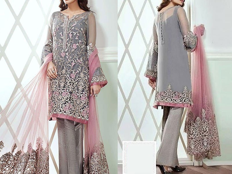Embroidered Net Dress with Jamawar Trouser Price in Pakistan (M011794) - 2020-2021 Prices &amp; Reviews