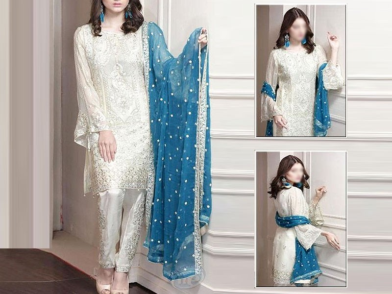 Heavy Embroidered Chiffon Wedding Dress Price in Pakistan (M013246) - 2020-2021 Prices &amp; Reviews